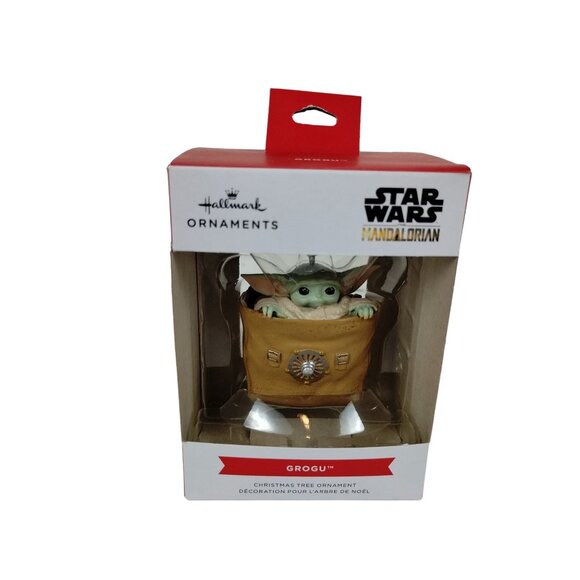 Hallmark Ornaments Star Wars Mandalorian Grogu the Child Christmas Decoration - Picture 3 of 9